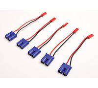 Lot(5) EC3 Macho a JST Macho Conector Adaptador 22 AWG Cable para RC vehículo Drone Alambre