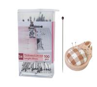 Lot De 100 Épingles Satin Extra-Fines Pour, Pointes En Acier Inoxydable | Pour Broderie Appliquée, Quilting, Création Bijoux Et Travaux D'Artisanat