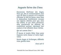 Lot de 20 images prière - Vierge de l'Apocalypse: Auguste Reine des Cieux