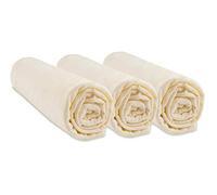 Lot de 3 Draps housse Couffin 32x72 cm 100% Coton Bio