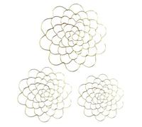 Lot de 3 Grilles Florales en Métal - Grenouilles de Fleurs pour Vases - Support d'Arrangement Floral Réutilisable 10/12,5/15cm - Outil de Composition pour Bouquet Maison
