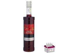 Lot de 3 Vedrenne - Crème de fraise 15° - 70cL