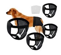 Lot De 4 Braguitas Perro Celo Hembra XL,Bragas Perras Menstruales,Pañales Lavables para Perros,Pañales Perras Hembras Reutilizables,Bragas Higiénicas Perros con 12 Toallas Sanitarias