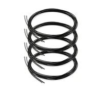 Lot de 4 Lacets Elastique Lacet Automatique pour Chaussures de Sport et Quotidien, Remplacement Rapide avec Systeme Rotatif BOA, Cable Metallique Noir 100cm, Ajustement Confortable et Securise
