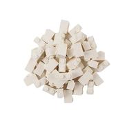 'Lot de 50 Lego "Pierre 1 x 2 picots en blanc