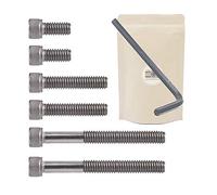 Lot de 6 Vis 1/4 + cle Allen Vis américaine : 2X 1/2 Pouce + 2X 1 Pouce + 2X 2 Pouces Pas de Vis Standard Type Kodak 1/2" + 1" + 2" pour Accessoire Photo - Adaptout Marque Française