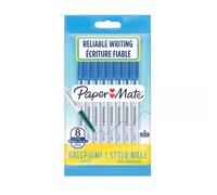 Lot de 8 stylos bille PAPERMATE 045 pointe fine couleurs assorties