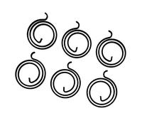 Lot de ressorts de poignée de porte - Bobine de 2,5 tours - Épaisseur de 3 mm