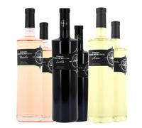 Lot découverte 6 Terre de Mistral - Rosé Rosalie, Blanc Anna et Rouge Zaeollo - AOP Côtes de Provence Sainte Victoire - 6x75cL