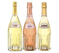 Lot découverte Cuvée Diamant Champagnes Vranken - 3x75cL - Brut, Rosé, Blanc de Blancs - Etuis