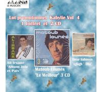 Lot Kabylie V4 coffret Matoub et Omar Sahnoun Ali Irsane
