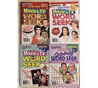 Lot of 4 Penny Press Movie & TV Celebrity Word Seek Search Seeks Puzzles Books 2019 2020