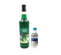 Lot Sirope Gilbert & Limonada:Sirope Gilbert Menta verde 1L - Limonada Gilbert (12x33cl)