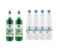 Lot Sirope Gilbert & Limonada:Sirope Gilbert Menta verde (2x1L) - Limonada Gilbert (4x1L)