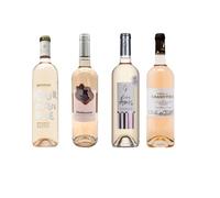 LOT vinos Rosés: 1 Mediterránea Luberon / 1 Gourmandise / 1 Grand pièce vinos de Pays / 1 Entre Amis Flassant /(4x75cl)