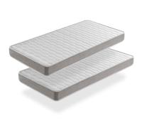 Lot x2 colchones de espuma 70x160 apolo, altura 14 cm, ergonomico y transpirable