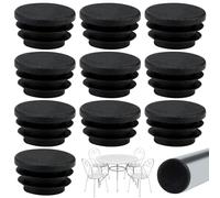 Lotbun 10pcs Tapones de láminas de 25/22/20mm de diámetro, Eliminan el Ruido y los Arañaz, Protector Patas sillas, Protector Suelo Silla, Tacos de Goma (25mm)