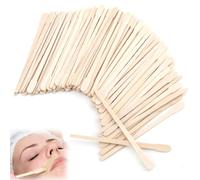 Lotbun 200pcs cera depilación, bastones de cera para cejas, espátulas de madera para la cara y pequeños palos de depilación