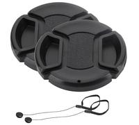 Lotbun 52mm Lens Cap, Tapa de Objetivo, Compatible con Nikon, de Lente con Pinza Central con Tapa de Lente Paquete de Orificio de Correa Compatible con cámaras