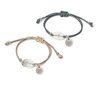 Lote 10 pulseras comunión con cruz PERSONALIZADAS con charm grabado con nombre y fecha - Personalizada con Chapa Grabada Nombre Fecha - Detalle Comuniones Bautizos