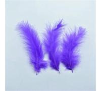 Lote 100 plumas pavo marabú para decoración manualidades atrapasueños materiales para atar moscas(Púrpura)