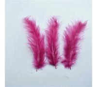 Lote 100 plumas pavo marabú para decoración manualidades atrapasueños materiales para atar moscas(Red Wine)