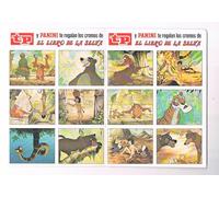 Lote 12 Pegatinas teleprograma panini cromos el Libro de la Selva TP