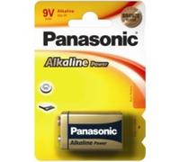 Lote 12 PILAS ALCALINA PANASONIC BRONZE 9V (6LR61) BLISTER DE 1