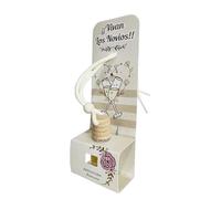 LOTE 20 AMBIENTADOR BODA ANIVERSARIO COCHE Y BOLSA.Recuerdos AROMA MANZANA Detalles de Bodas, Comuniones, Bautizos, Cumpleaños.10ML
