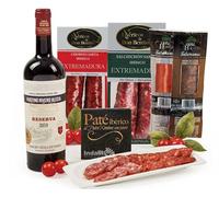 Lote 230: Cesta de Navidad Gourmet con Ibéricos, Paté y Vino Reserva Premium - Ibéricos a domicilio gourmet