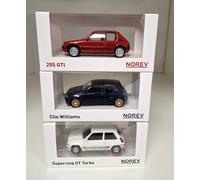 Lote 3 Renault Supercinq GT Turbo, Peugeot 205 GTI, Clio Williams 1/43 Norev ...