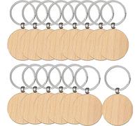 Lote 30 llaveros de madera redondo para detalles en bodas, bautizos, comuniones o eventos en general. Un regalo original y práctico para detalles a tus invitados hombres o mujeres. (30)
