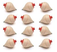 Lote 4/8/12/24 Peonzas de Madera Clásicas con Cuerda - Regalos y Detalles Comunión, Fiesta Cumpleaños, Piñatas, Favores Invitados Fiesta Infantil, Colegio - Juguete Niños y Niñas - Trompos (4)