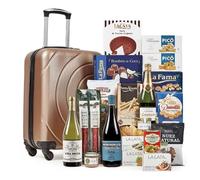 Lote 50: Cesta de Navidad en Maleta Trolley con Charcutería Ibérica y Vinos Premium - Ibéricos a domicilio gourmet