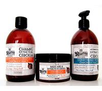 Lote compuesto por: Champú 500 ml + Mascarilla capilar 300 ml + Acondicionador 500 ml |con extracto de cebolla| compatible con Mirebotica