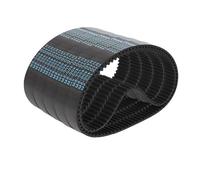 Lote de 1 Correas Dentadas HTD640-5M de Goma, 74mm Ancho, Fibra de Vidrio con Revestimiento de Nylon para Transmisiones Industriales