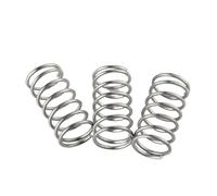 Lote de 10-20 piezas resortes compresión pequeños acero inoxidable 0,8 mm, diámetro exterior 5, 6, 7, y 10 longitud, a 50(45mm,5mm 20pcs)