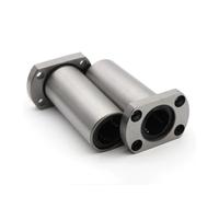 Lote de 10 bujes de rodamiento de bolas de movimiento lineal con brida ovalada de tipo largo LMH35LUU