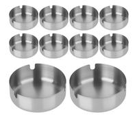 Lote de 10 Ceniceros, Cenicero exterior de mesa, cenicero exterior, Resistente e lavabile, Cenicero Con tre bocchini a forma di U para fiestas ceniceros, barbacoas, oficina en casa, balcón