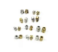 Lote de 10 cuentas de paracord con forma de calavera para pulseras de paracord, accesorios de supervivencia,