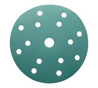 Lote de 10 discos de lijado, 15 agujeros, grano 320 para lijado de madera, metal, pintura, barniz y relleno