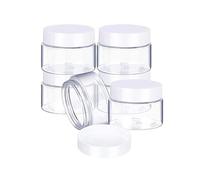 Lote de 10 frascos plástico vacíos for maquillaje, cosméticos, muestras transparentes, for sombras ojos, cremas y bálsamos labiales, 30, 50 80 ml para Líquidos