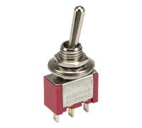 Lote de 10 interruptores MTS-112 de 6 mm de diámetro perforado con reinicio de 3 pines ON-SPDT de 2 posiciones.