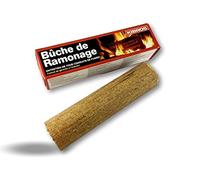 Lote de 10 leños químicos para deshollinar | Chimeneas, Insertos, Estufas, calderas, hogares Abiertos | Compatible con Todos los conductos de Humo | Eficacia Total en 15 días | Kibros 4BUCH2x10