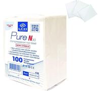 Lote de 10 Paquetes de 100 Compresas No Tejidas No Estériles (7,5 x 7,5 cm) - Hipoalergénicas, Ultraabsorbentes - Uso Médico y Doméstico - Le Pro du Médical