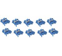 Lote De (10) Phoenix Contact 3004977 Bloque De Terminal No. 92H2130 DIN 6MM