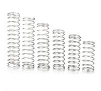 Lote de 10 resortes compresión acero inoxidable 1,2 mm diámetro exterior, 8-16(50mm,14mm/1.2mm)