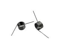 Lote de 10 resortes de torsión de 1,0 mm de diámetro exterior, 8 mm, 8,5 mm, 9 mm, 9,5 mm, 10 mm y 12 mm de grado 60/90/120/180, con contactos de torsión tipo V.(9mm (180 degrees),12mm)
