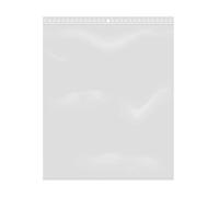 Lote de 100 bolsas con cierre zip, reutilizables, transparentes, plástico apto para alimentos (20 x 25 cm)