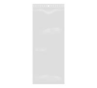 Lote de 100 bolsas con cierre zip, transparentes, plástico apto para alimentos (10 x 25 cm)